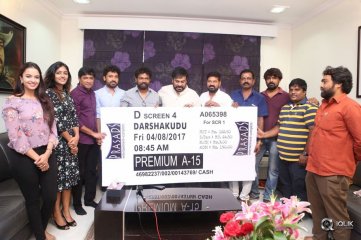 Chiranjeevi Buys Darshakudu Movie First Ticket